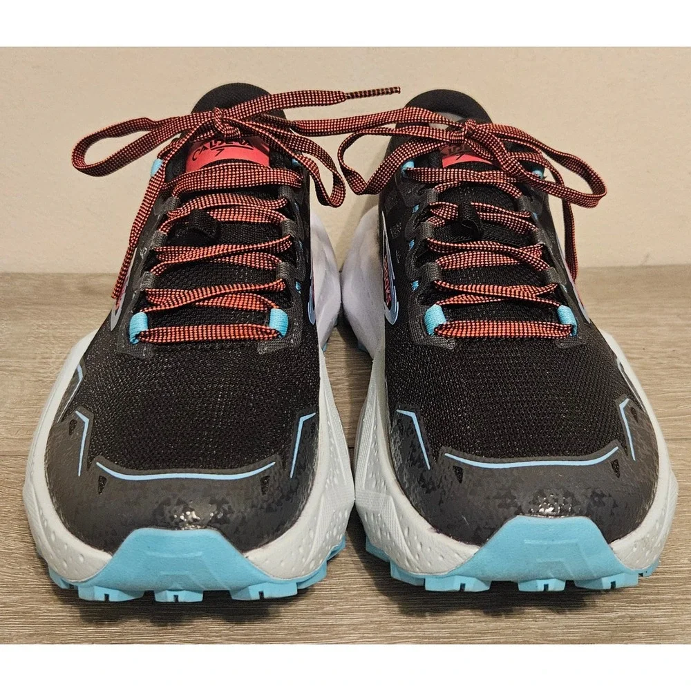 Brooks Caldera 7 Womens Trail Running Shoes Black Blue Red 1204041B083 Size 8 B